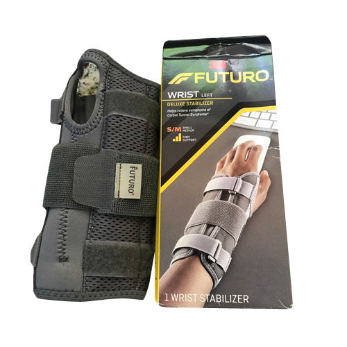 3M Futuro Wrist Stabilizer Deluxe for Left Hand Small Medium 1Ea